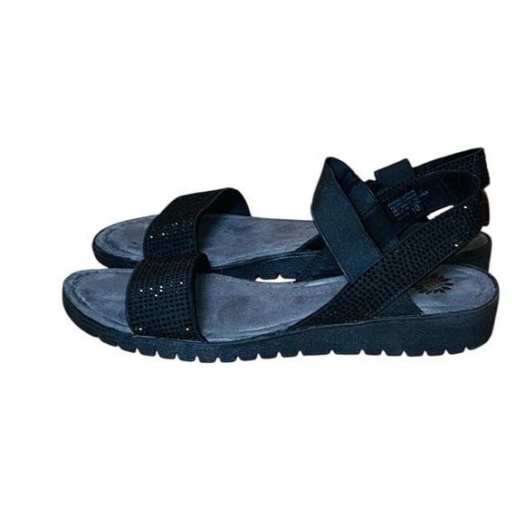 Yellowbkx Black Embellished Sandals - Picture 9 of 9